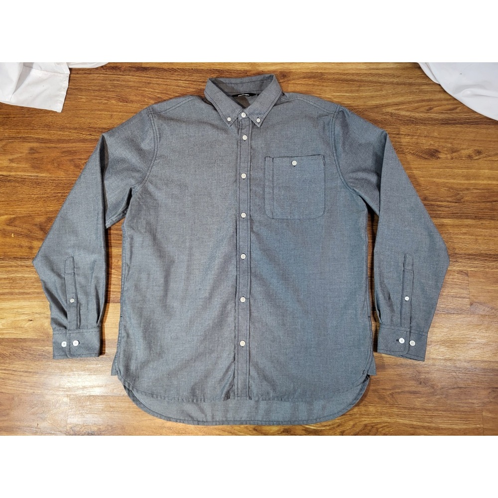 Rohan Bridgeport Shirt L Grey Long Sleeve Button Up Quick Dry UV Protection 40+‎
